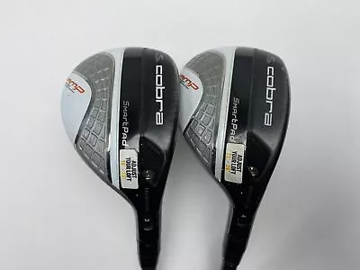 Cobra AMP Cell Silver 3 & 4 Hybrid Set 19* 22* 53g Lite Graphite Mens RH • $95.75