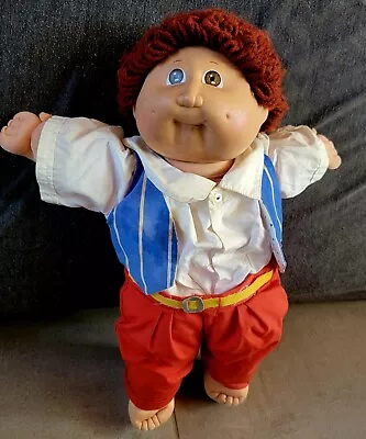 Vintage Cabbage Patch Kids Boy Brown Hair Brown Eyed Doll  1978-1982 • $39.99