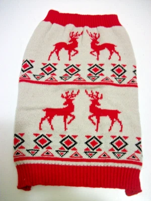 $3.99 • Buy Heart To Tail Dog Christmas Reindeer Sweater Size Small