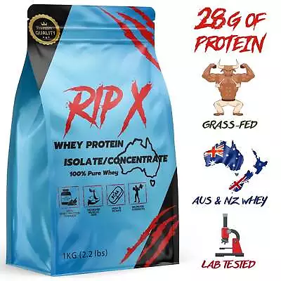 Whey Protein Concentrate / Isolate Powder Unflavoured WPI WPC Grass-Fed • $59.95