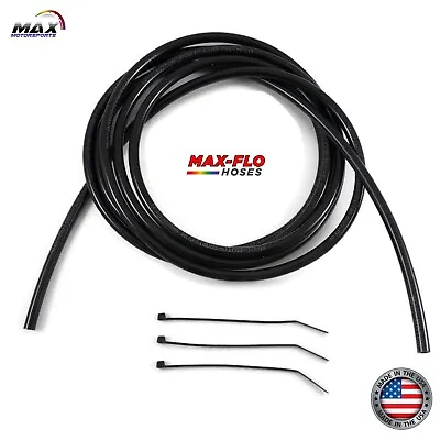 6’ X 1/8” (3.2mm) ID X 1/4” OD BLACK FUEL LINE GAS TUBE  SMALL CARB VENT HOSE  • $12.95