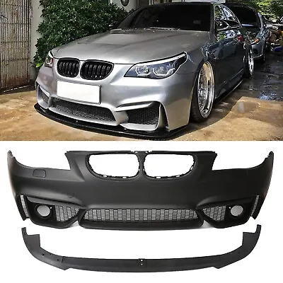 M4 Style Look Front Bumper For BMW 5Series E60 W/O PDC Holes 4D • $470