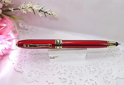 3 In 1 Royale Excel Tech Red Ballpoint Stylus LED Adler Pen (High Quality) • $13.39