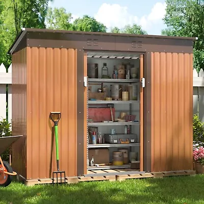 9'x4' Outdoor Storage Shed Garden Tool Shed With Air Vent And Lockable Doors • $279.99