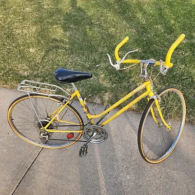Vintage Yellow VISTA Speed Cruiser (27” Wheels)(19  Frame) Bike • $185.16