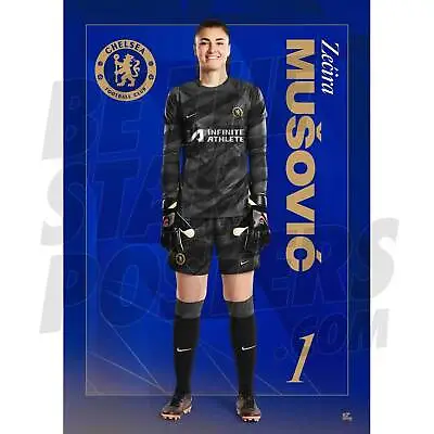 Chelsea WFC Musovic 23/24 Headshot Poster OFFICIALLY LICENSED PRODUCT A4 A3 • £6