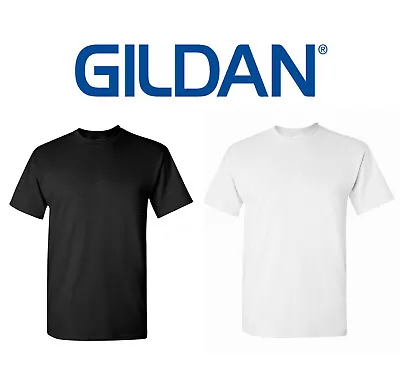 Wholesale 120 Gildan T SHIRT BLANK BULK LOT Black 60 Mix Match White Plain S-XL  • $36