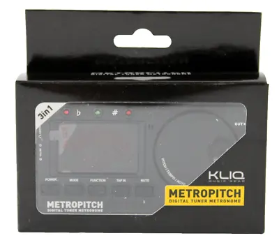 KLIQ MetroPitch Digital Tuner Metronome For All Instruments Black New • $25.49