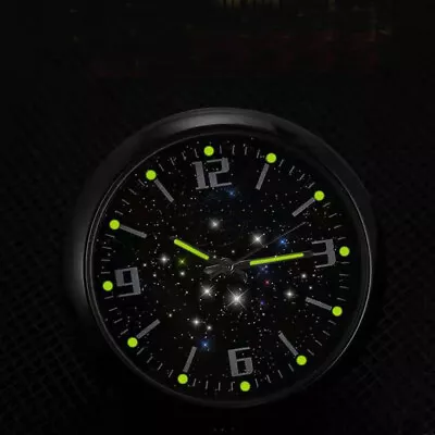 Luminous Auto Car Stick On Digital Watch Diamond Quartz Clocks • $2.79