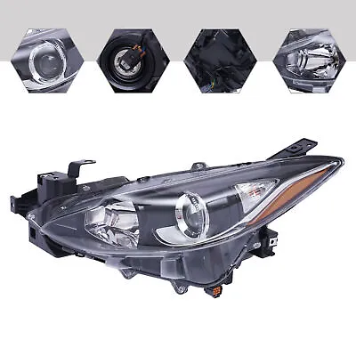 Halogen Headlight For Mazda 3 Sedan Hatchback 2014 2015 2016 Driver Side Left  • $89