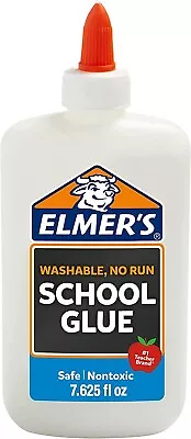$5.99 • Buy New Elmers Liquid PVA Glue White Washable & Nontoxic 225 Ml, Great For Making Sl