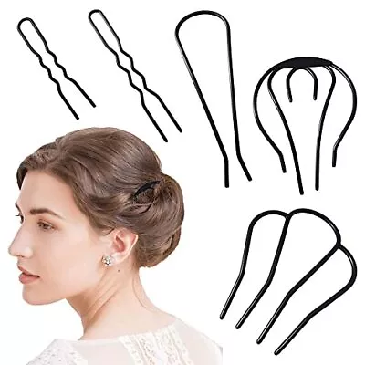 5 Pcs Hair Fork Clip Metal Hair Side Combs Bun Updo Hair Sticks French Twist Hai • $11.89