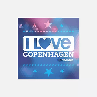 I Love Copenhagen City Denmark Slogan Vinyl Sticker Decal • $2.75