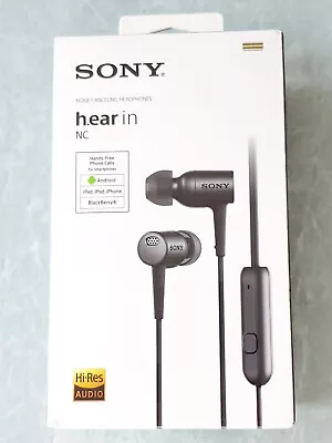 $176 • Buy SONY MDR-EX750NA Noise Canceling Headphones H. Ear In. Hi-Res Audio