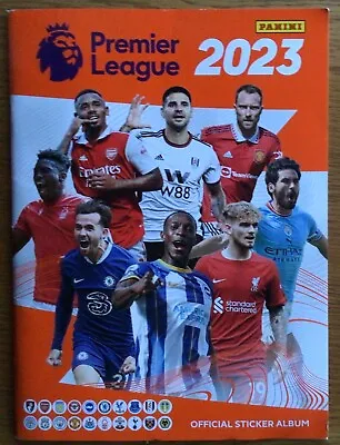 Panini Premier League 2023 Part Completed Soft Cover Sticker Album - Approx 29 • £3.95