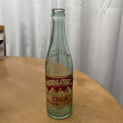 Vintage Royal Crown Cola Soda Glass Bottle 12 Fl Oz Nehi. No Chips Or Cracks. • $9.99