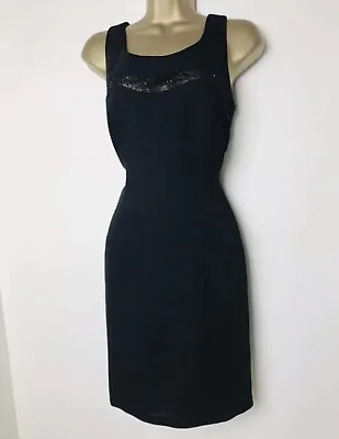 £18 • Buy After Six By Ronald Joyce Womens Black Shift Evening Dress UK Size 10