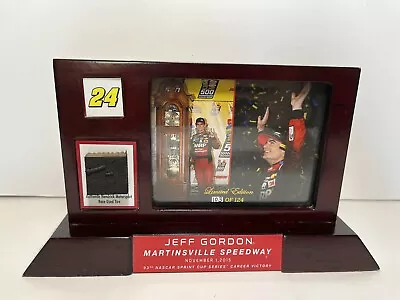 NASCAR Jeff Gordon Ltd Ed 103/124 Martinsville Speedway Framed Race-Used Tire • $19.99