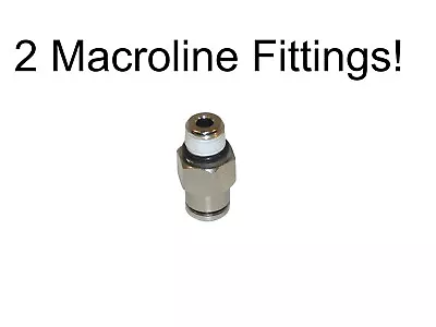 2 Macroline Paintball Gas Hose Straight Fittings Standard 1/8  NPT • $9.95