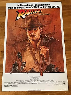 Large Movie Poster Raiders Of The Lost Ark 43cm X 64cm • £3.99