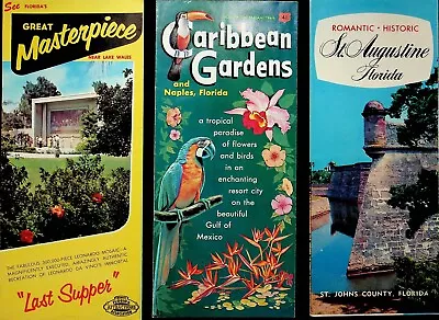 THREE Vintage Florida Travel Brochures - E-13 • $39