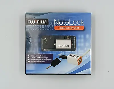 NOTE LOCK LAPTOP COMPUTER LOCK 1.8m CABLE FUJI FILM LAPTOP ANTI THEFT LOCK • £4.49