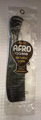 Vintage AFRO Comb NOS In Pkg 135 Vilon-Afro Plastic Natural Look NOS USA 8 1/4  • $9.99