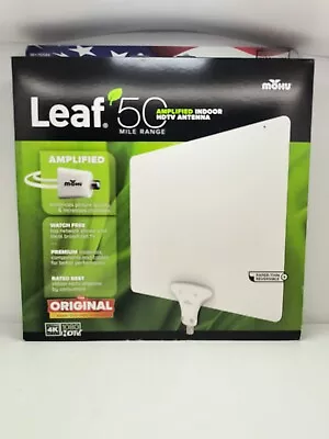 Mohu Leaf 50 Mile Range Amplified Indoor HDTV Antenna New In Box • $34.99