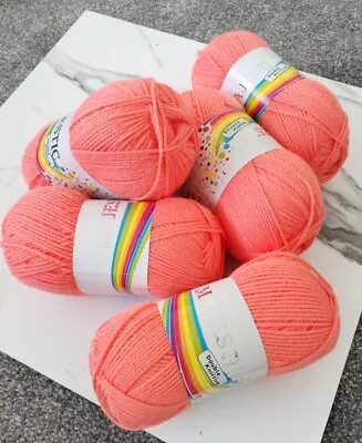 JobLot MajesticKnitting Yarn 5x 100g Balls ClearanceSale Double Knitting 8colour • £8.25