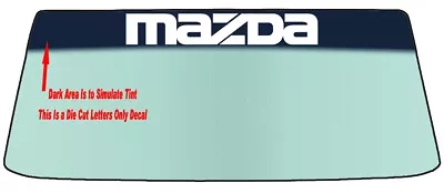 Fits A Mazda Custom Windshield Banner Decal - With Application Tool • $16.70