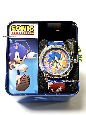 Sonic The Hedgehog Watch Kids Analog Wristwatch Flashing Lights Reloj Sega Gift  • $19.95