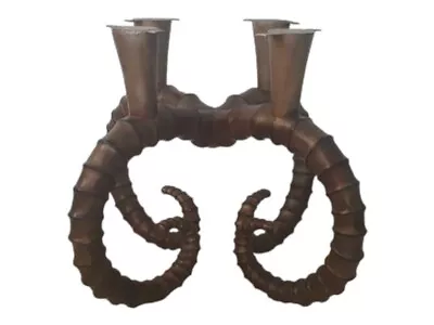 Faux Ibex Ram Horns Style Coffee Table Base • $450