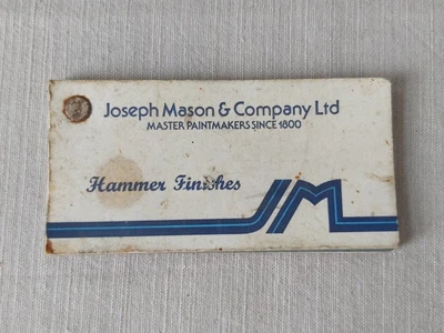 £10 • Buy Old Joseph Mason Paint Swatches Hammer Finishes