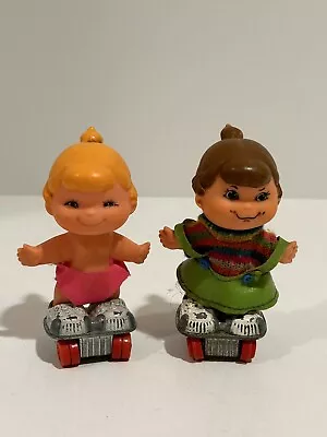 Vtg. Small Shots Skating Dolls  Funny Fran & Nifty Nan Hot Wheels  Mattel - Read • $20