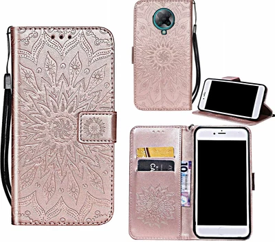 $7.50 • Buy Poco F2 Pro Wallet Case Embossed Sunflower