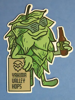 Beer Collectible STICKER ~ YAKIMA VALLEY HOPS Wholesale Pellets ~ Cone Drinking! • $4.97