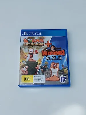 Worms Battlegrounds + Worms W.M.D Sony PlayStation 4 (2014) • $39.95