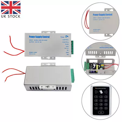 12V 5A Door Access Control Power Supply For RFID Reader Keypad Magnetic Lock Kit • £16.14