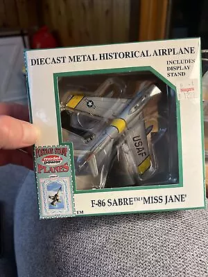 Postage Stamp Model Power Planes F-86 Sabre Jet 5361-1 Diecast Plane With Stand • $28