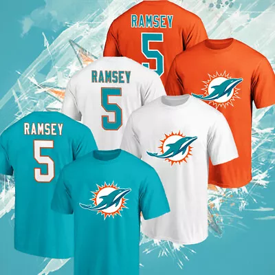 $33.99 • Buy SALE!!! Jalen Ramsey #5 Miami Dolphins Players Name & Number T-Shirt S_5XL
