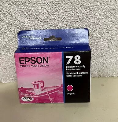 New Sealed Epson 78 To78320-s Magenta Ink Cartridge Date 11 2018 • $3