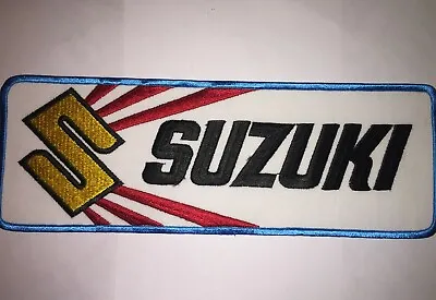 $20 • Buy Vintage Suzuki Motorcycle Back Patch, Suzuki Motorcycle