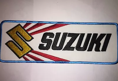 $20 • Buy Vintage Suzuki Motorcycle Back Patch, Suzuki Motorcycle