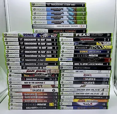 47 Xbox 360 Empty Game Case Lot Microsoft Cases Cover Arts Manuals No Games • $11.75