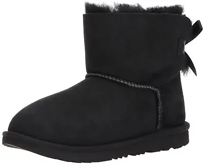 Ugg Youth Mini Bailey Bow Ii Boots Black New • $134.99