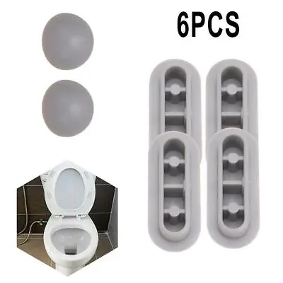 6 Pcs Toilet Seat Shock-proof Buffers Bumpers Replacement Pads Accessories Parts • $3.93