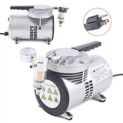 $84.64 • Buy Oilless Diaphragm Vacuum Pump Oil Free Vacuum Suction Pump W/ Vacuum Gauge