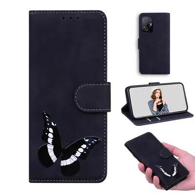 Butterfly Wallet Flip Case Cover For Xiaomi 13T Redmi 13C A1 A2 Note 10 11 12 13 • $15.30