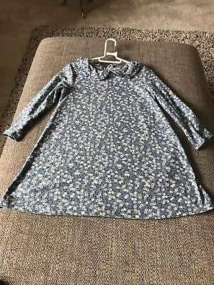 MATALAN: NWT Blue/white Patterned Girl’s Dress Size 18-23 Months • £3.50