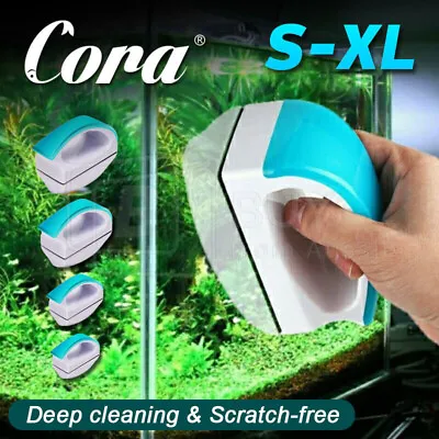$22.68 • Buy Cora Magnetic Aquarium Cleaner Handle Fish Tank Tool Glass Brush Algae Scrubber